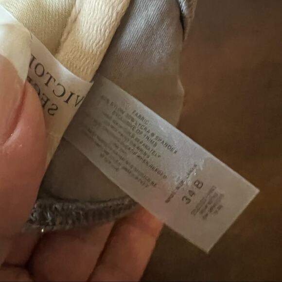 Victoria's Secret Neutral Tan Gold Bandeau Halter Swim Top Bikini Top Boho 34B - Picture 5 of 7